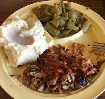 Mashed Potatoes and Green Beans